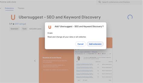 ubersuggest extension for edge.